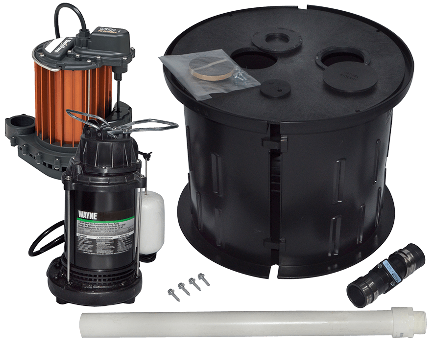 BASIN FEATURES InstaDry™ Sump Kit sump basin